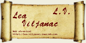 Lea Viljanac vizit kartica